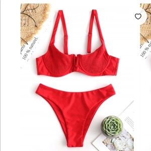 Shirred Underwire Bikini